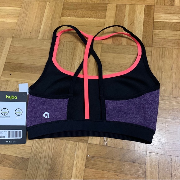 NWT Hyba Purple Lightly Lined Sports Bra - Picture 2 of 13